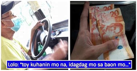 Matandang driver, nagbigay pa ng baon sa estudyanteng walang .